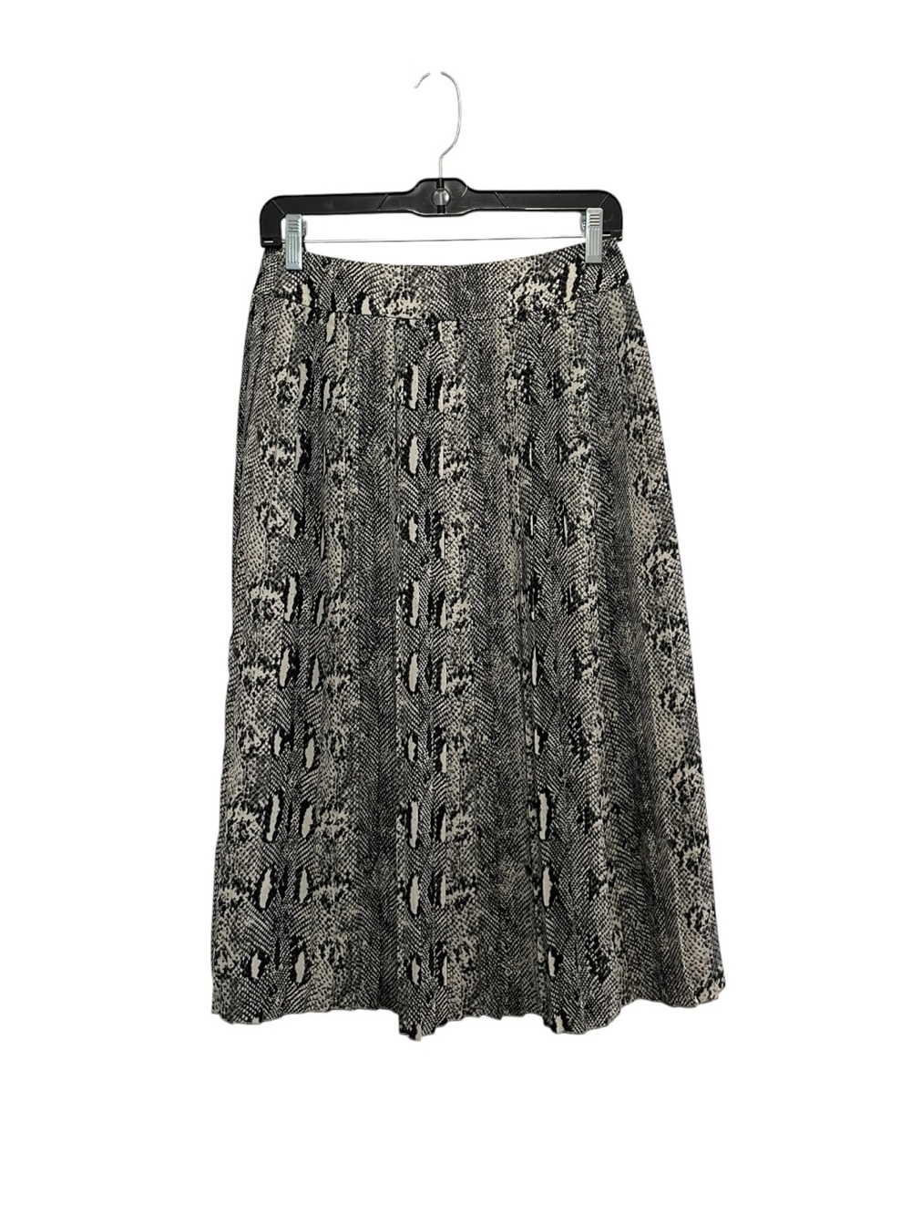 J Crew Pleated Long Reptile Snake Animal Print Midi Skirt Size 2